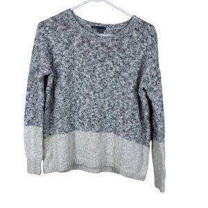 Vince Marled Color Block Linen Blend Lightweight Sweater Size Small